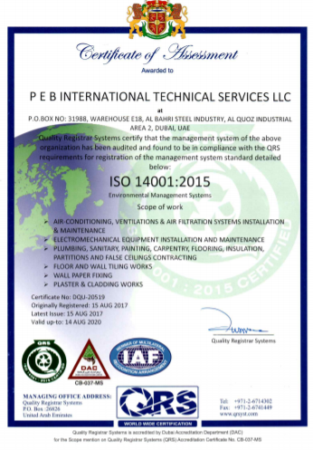 DOWNLOAD ISO 14001-2015 CERTIFICATE